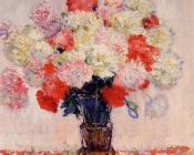 克劳德 莫奈 : Vase of Peonies